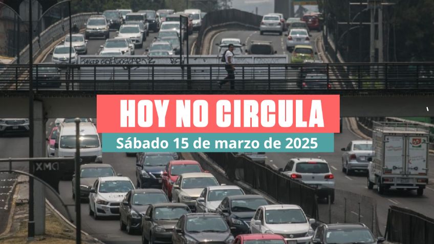 Hoy No Circula Sabatino 15 de marzo de 2025 en CDMX y Edomex: ¿Qué autos descansan?