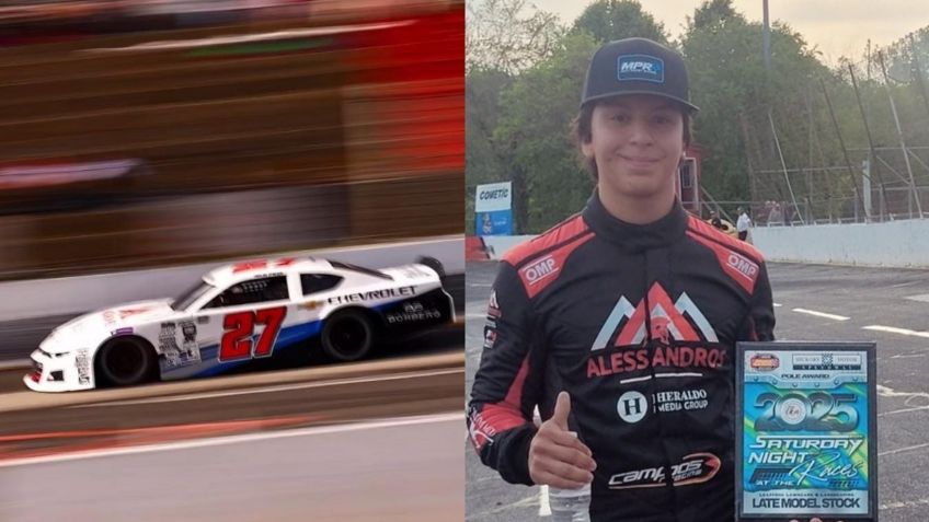 Alessandros Racing: Helio Meza logra Pole y doble Top 5 en el circuito Hicktory Motor Speedway