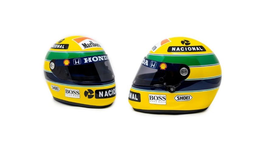 Sotheby’s subastó un casco que Ayrton Senna usó en Fórmula 1 en más de 18 millones de pesos mexicanos