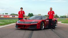 Lewis Hamilton y Charles Leclerc manejan el nuevo Ferrari F80 en la pista de Fiorano