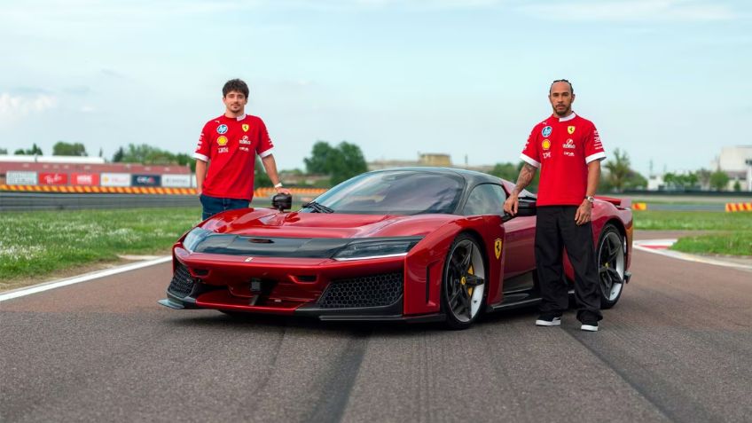 Lewis Hamilton y Charles Leclerc manejan el nuevo Ferrari F80 en la pista de Fiorano