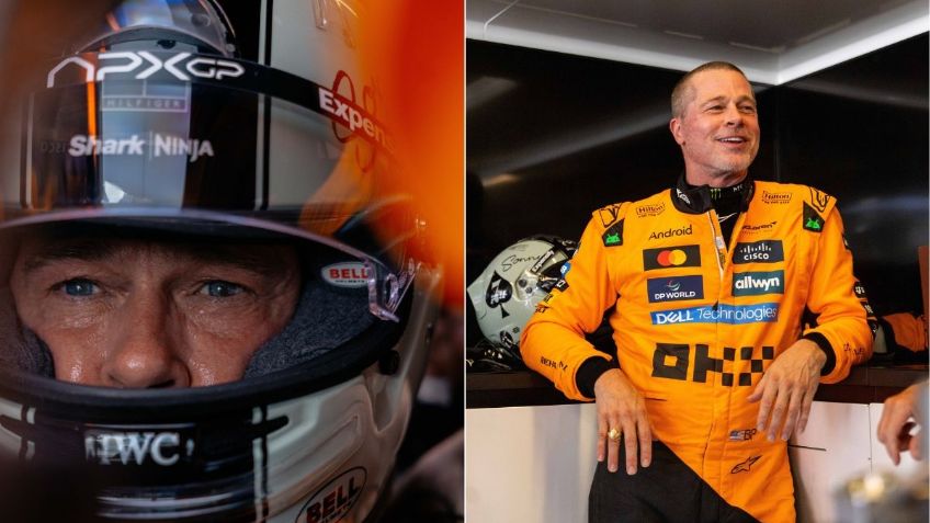 Brad Pitt: El protagonista de ‘F1: La Película’ manejó el monoplaza de McLaren y pasó el día con Landon Norris