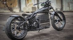 No es Harley-Davidson ni Indian, se trata de una motocicleta chopper eléctrica llamada King Current