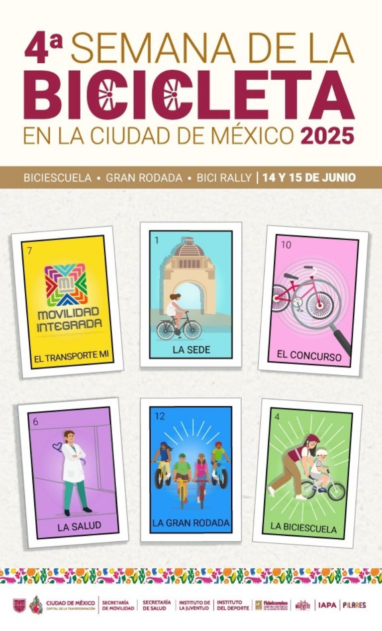 Fecha de la Cuarta Semana de la Bicicleta en la Ciudad de México 2025