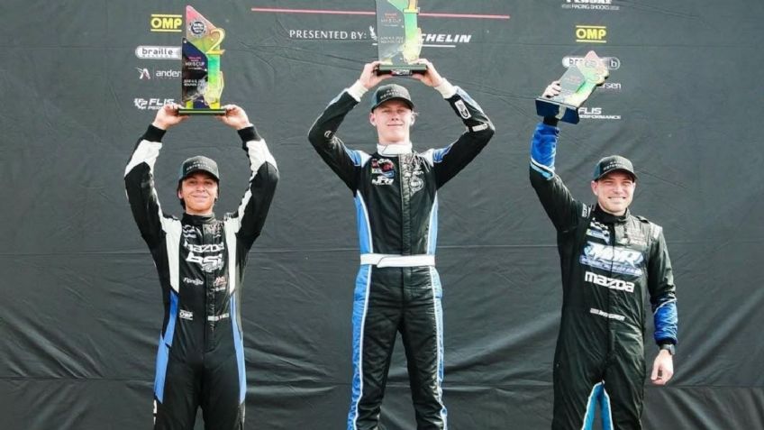 Helio Meza logra podio y Top 10 en la Mazda Cup en Ohio