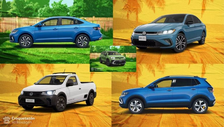 Modelos participantes en la promoción Julio Sobre Ruedas de Volkswagen