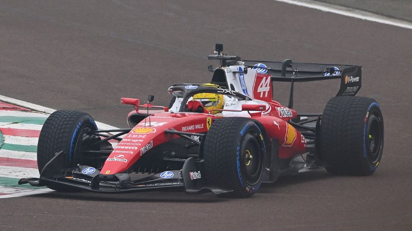 ¿Qué le pasó al auto de Lewis Hamilton en su primera prueba con Ferrari?