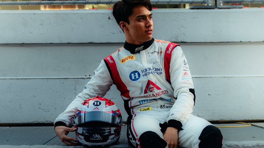 Noel León, piloto de Alessandros Racing y Heraldo Media Group, revela el casco para la F2 2026