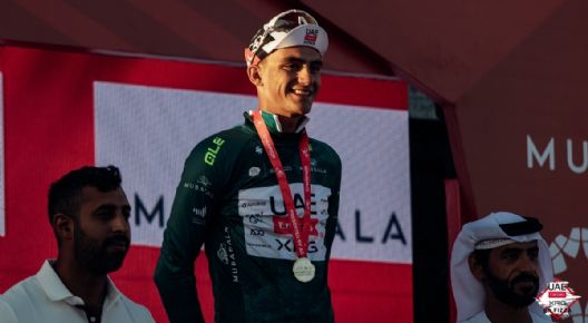 Isaac del Toro finaliza segundo en tercera etapa del UAE Tour 2026