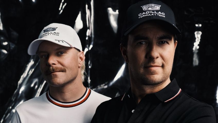 Cadillac presenta colección de ropa que usarán Checo Pérez y Valtteri Bottas