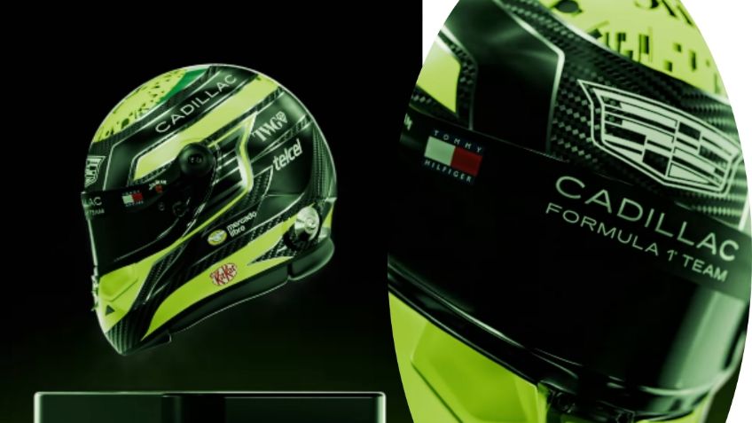 Checo Pérez presenta el casco que usará en su regreso a la F1