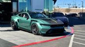 Foto ilustrativa de la nota titulada: Viral en redes: Un cliente pide que le entreguen su Ford Mustang GTD en una agencia de Porsche