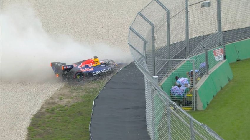 GP Australia: Accidente de Verstappen sacude la Q1 de F1; Checo Pérez y Bottas eliminados