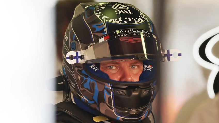 Subastarán el casco que uso Bottas en su primera carrera con Cadillac