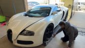 Foto ilustrativa de la nota titulada: Viral: Esta persona compró un Bugatti Veyron y lo arregló por solo 2 dólares