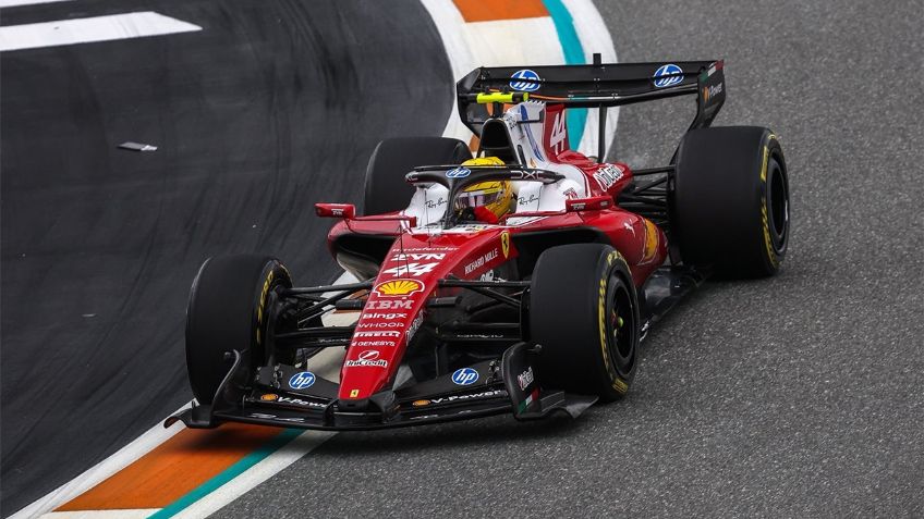 Hamilton lanza advertencia sobre el nuevo alerón de Ferrari para desafiar a Red Bull y McLaren